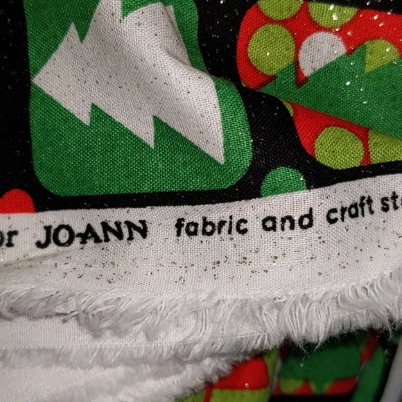 Joann Fabrics Glitter Christmas Tree Fabric 5+ Yards - Picture 4 of 4